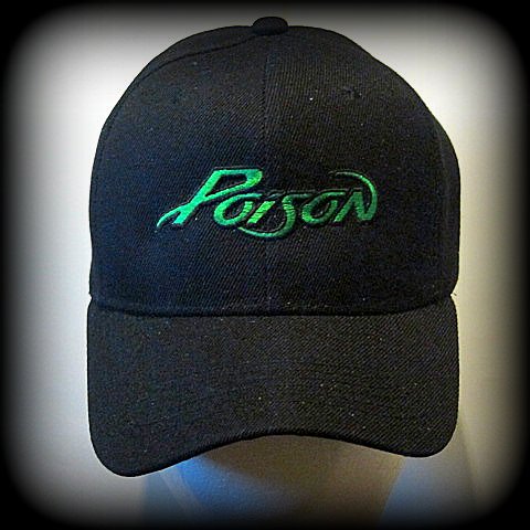 POISON - Embroidered Cap - Adjustable Velcro Back - One Size Fits All